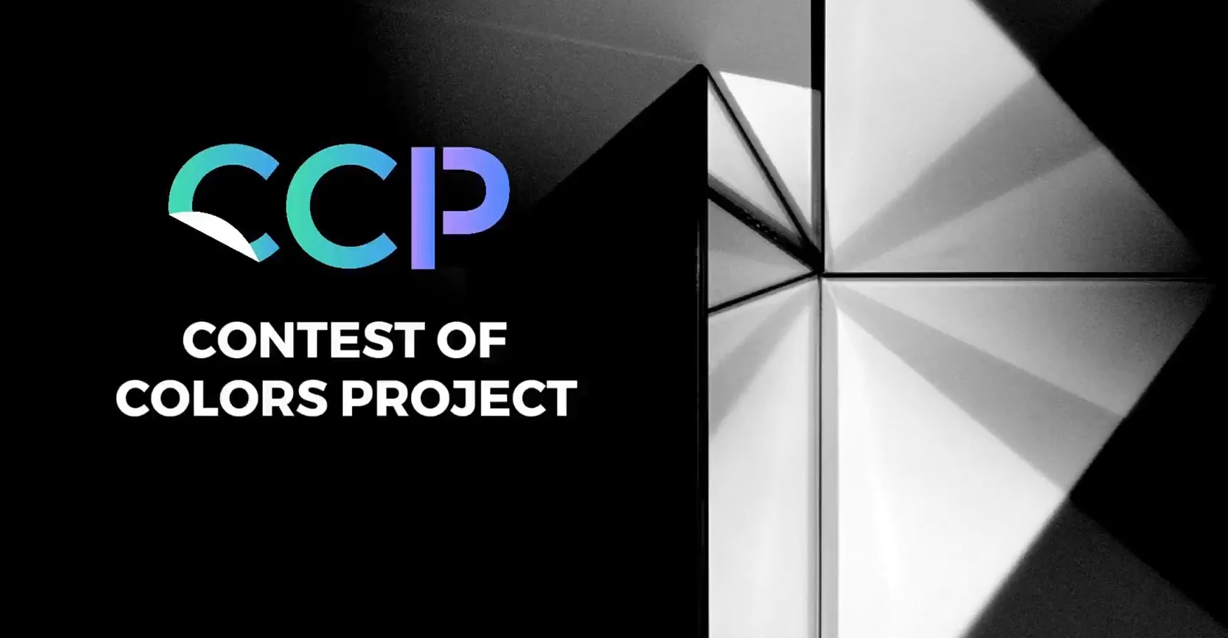 CCP — Contest of COLORS Project, with sculptural folds of illuminated metal